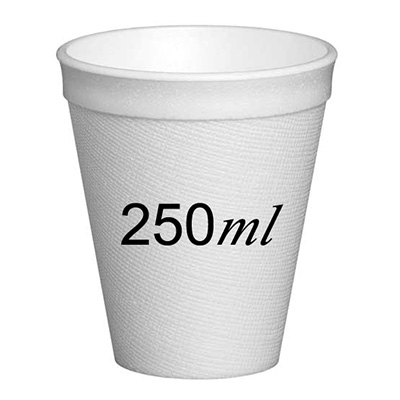 Disposable Foam Cups 250ml X 1000 Box Vending Solutions